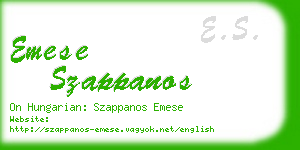 emese szappanos business card